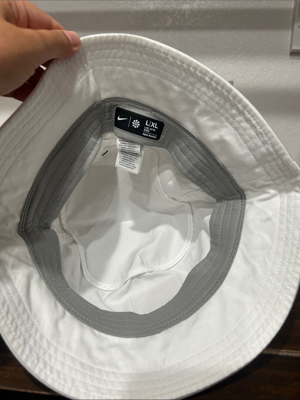 Nike White Bucket Hat with Burnt Orange Longhorn Patch - Picture 3 of 3
